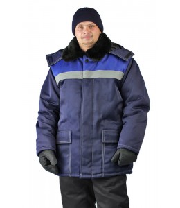 Куртка Урал мужской зимняя темно-синяя